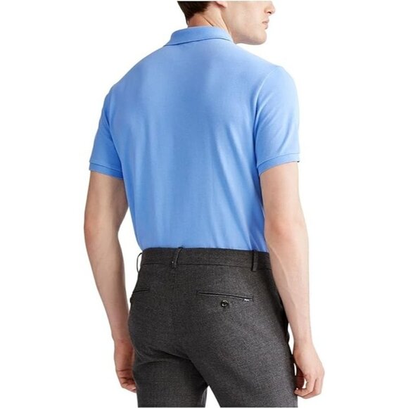 Polo Ralph Lauren Mens Polo Sz 3X B Big Blue Embroidered Horse Work Golf Office - Picture 2 of 12